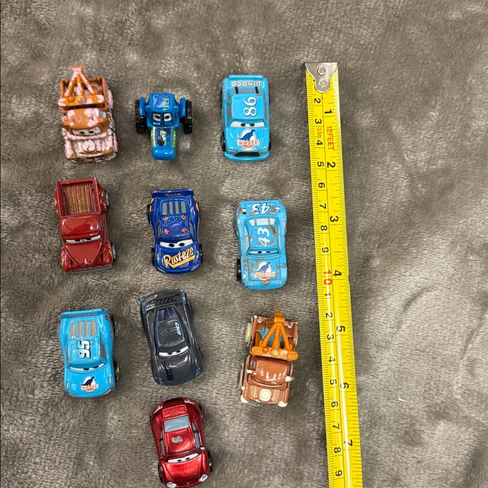 🏎️ Disney Pixar Cars Mini Racers Collection Lot Of 10 Die-Cast - Picture 3 of 8